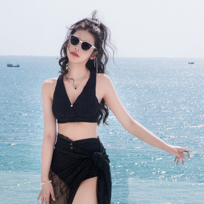 水着 レディース ビキニ 可愛い 10代 20代 30代 40代 高校生 大人 黒 パレオ カーディガン ギャル セパレート レース 透け 海 プール