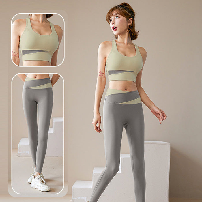 ヨガウェア 上下セット かわいい セット トップス レディース 女性 夏 スポーツブラ インナー タンクトップ フィットネス ランニング