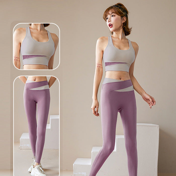 ヨガウェア 上下セット かわいい セット トップス レディース 女性 夏 スポーツブラ インナー タンクトップ フィットネス ランニング