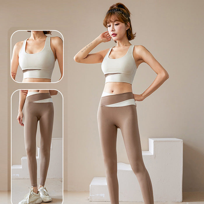 ヨガウェア 上下セット かわいい セット トップス レディース 女性 夏 スポーツブラ インナー タンクトップ フィットネス ランニング