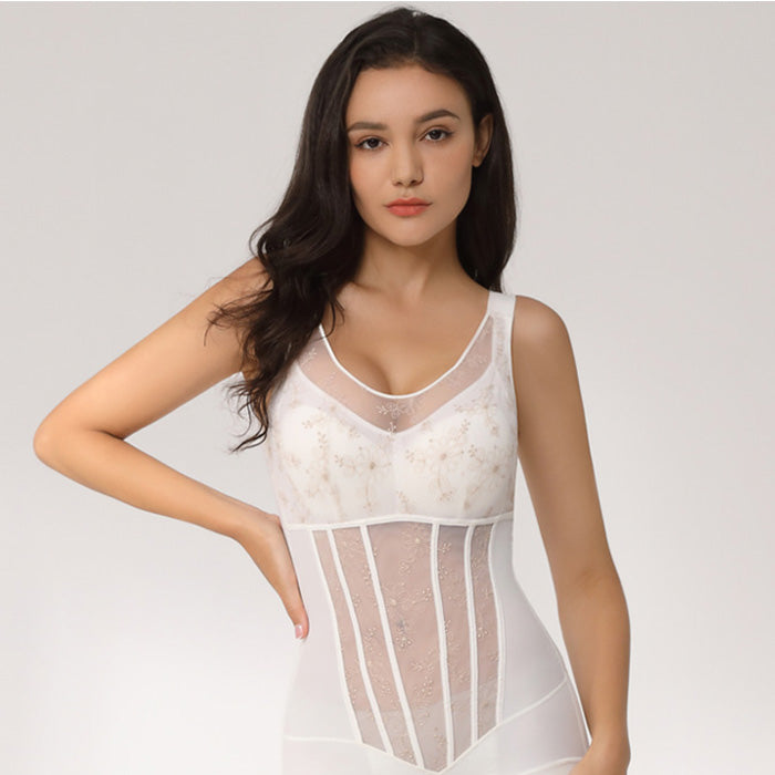 ボディスーツ 補正下着 レディース 30代 40代 背中の肉 シースルー シェイプ ウェア ワンピース セクシー 女性用