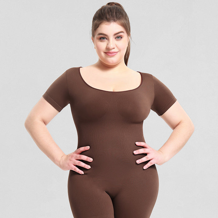 補正下着 ボディスーツレディース ボディ スーツ シェイパー シームレス 20代 30代 半袖 コルセット スポーツ ヨガ ウェア 大きい サイズ