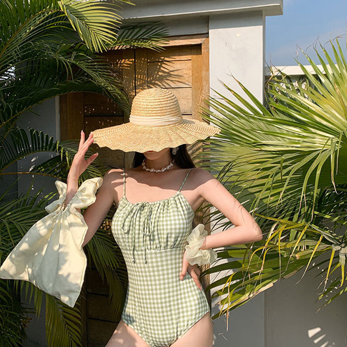 水着 レディース ワンピース 韓国 学生 スポーツ 体型 隠し お腹 カバー 露出 控えめ 三角 ワンピース 10代 20代 30代 大人水着