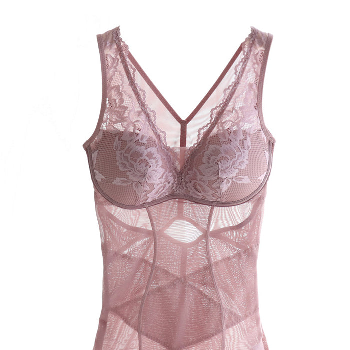 補正下着 ボディスーツレディース 50代 40代 30代 20代 メッシュ 補正 下着 レース ワイヤーフリー ブラなし ベスト カップ付き インナー ボディスーツ