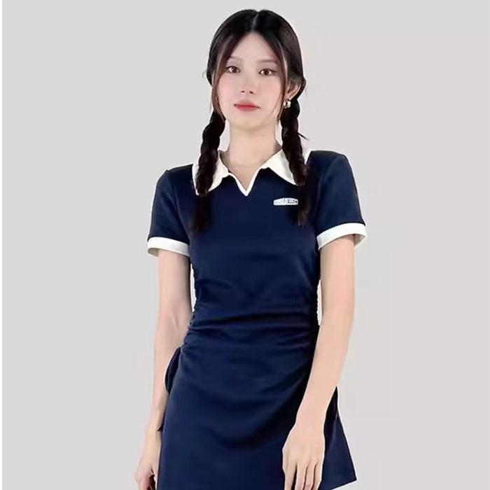 水着 レディース ワンピース風 スプリット 露出 控えめ スポーツ ぽっちゃり 女子 学生 大人 水着