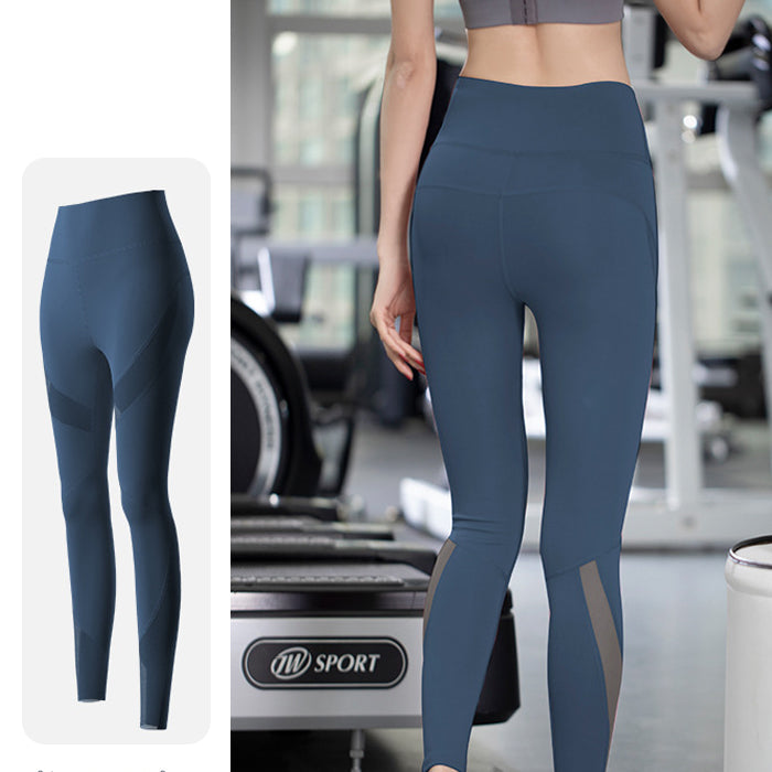 ヨガパンツ レギンス ハイウエスト フィットネスパンツ 細見え ピーチヒップ メッシュ 弾性 体型カバー ヨガ ホットヨガ ピラティス スポーツウェア フィットネスウェア