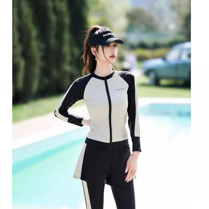 水着 レディース スポーツウェア 5点セット 大きい サイズ 日焼け 防止 スポーツ フィットネス ジム