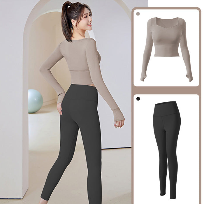 ヨガウェア トップス レディース シームレス おしゃれ スポーツ ハイ ウエスト ヒップ リフト フィットネス