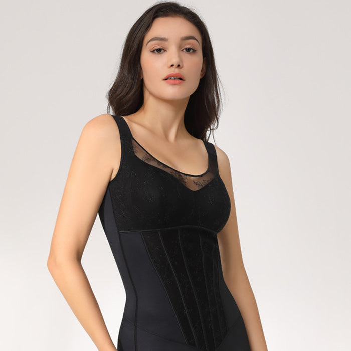 ボディスーツ 補正下着 レディース 30代 40代 背中の肉 シースルー シェイプ ウェア ワンピース セクシー 女性用