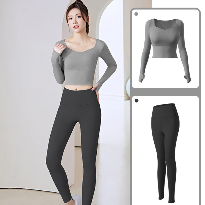 ヨガウェア トップス レディース シームレス おしゃれ スポーツ ハイ ウエスト ヒップ リフト フィットネス