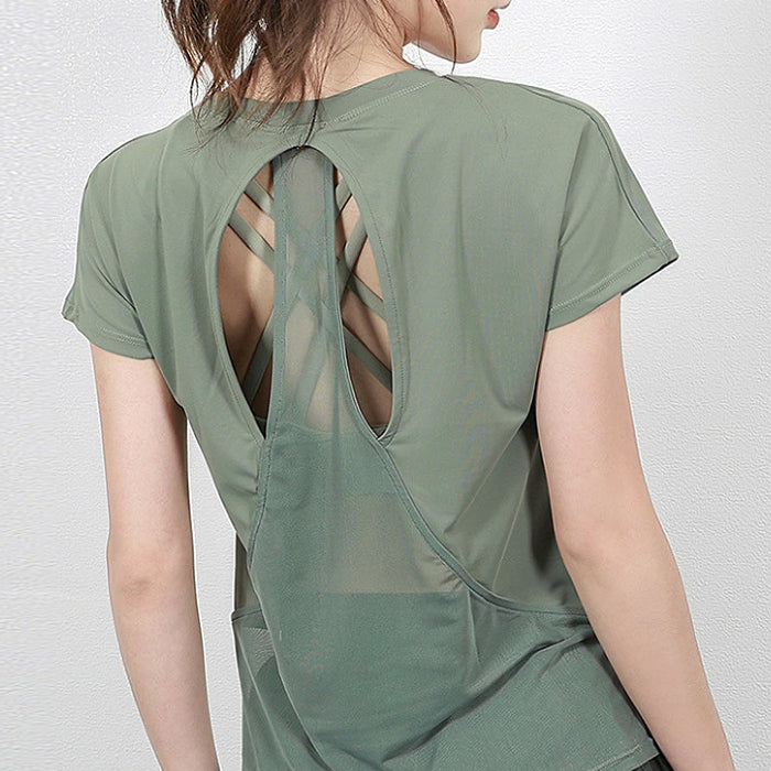 レディース スポーツ Tシャツ ヨガ フィットネス Tシャツ 半袖 通気性 ゆったり 速乾 ホットヨガ ピラティス フィットネスウェア ランニングウェア ジム ウォーキング テニス