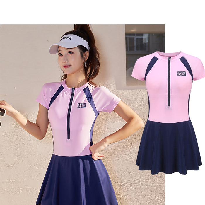 水着 レディース ワンピース 大きい サイズ 体型 隠し カバー 水着 セット スポーツ 大人 水着