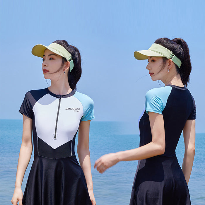 水着 レディース ワンピース ショート パンツ 学生 カジュアル スカート かわいい 大きい プラス サイズ 大人水着