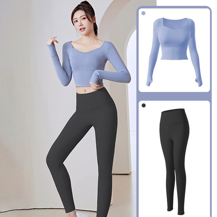 ヨガウェア トップス レディース シームレス おしゃれ スポーツ ハイ ウエスト ヒップ リフト フィットネス