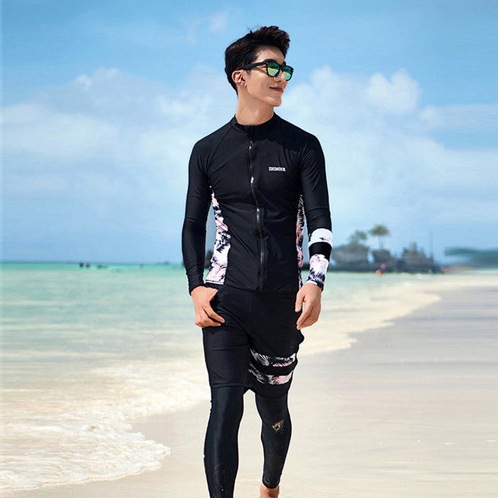 レディース水着セパレート 水着メンズ 上下 セット カップル 日焼け防止 長袖 サーフィン スポーツ ラッシュガード カップルコーデ