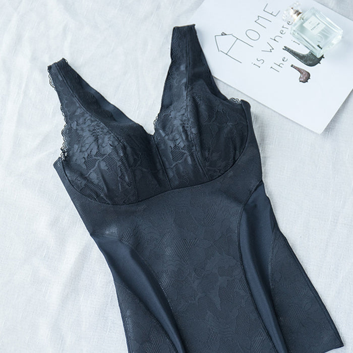 補正下着 ボディスーツレディース 引き締め 背中の肉 ブラカップ付き 夏用 女性 カップインナー スリム フィット ベスト 20代 30代 40代 女性