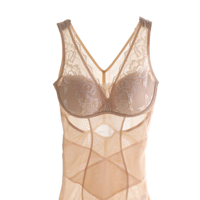 補正下着 ボディスーツレディース 50代 40代 30代 20代 メッシュ 補正 下着 レース ワイヤーフリー ブラなし ベスト カップ付き インナー ボディスーツ