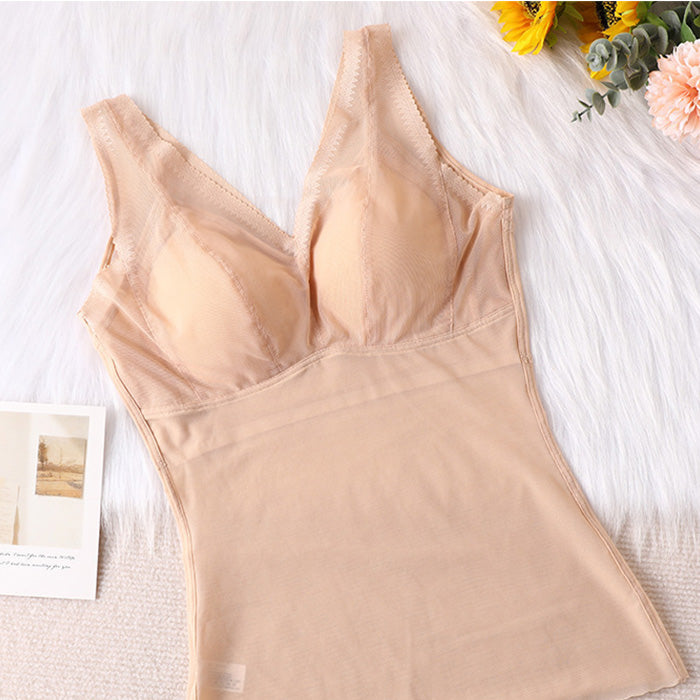補正下着 ボディスーツレディース 40代 50代 キャミソール 薄手 セパレート 美ボディ トップス レース タンクトップ 着心地 セクシー Vネック Vバック ノーブラ ギャザー インナー ランジェリー