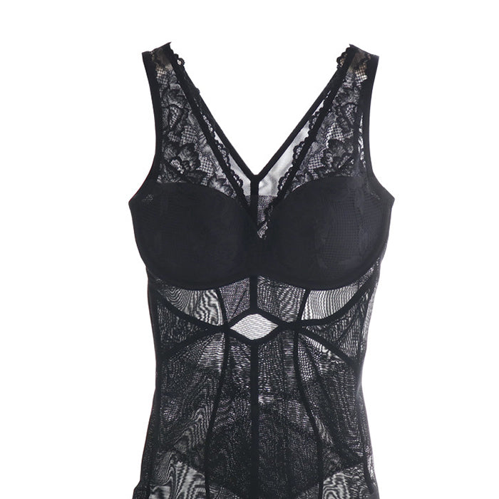 補正下着 ボディスーツレディース 50代 40代 30代 20代 メッシュ 補正 下着 レース ワイヤーフリー ブラなし ベスト カップ付き インナー ボディスーツ