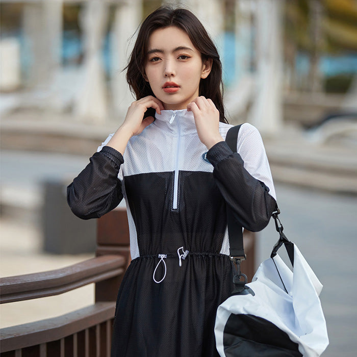 水着レディース 50代 40代 30代 20代 10代 ジム フィットネス 可愛い 黒 セパレート スポーツ 体型カバー 大きい サイズ スプリット 長袖 露出 が 少ない