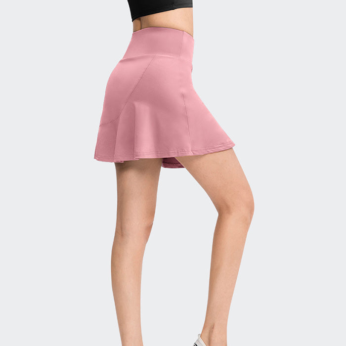 テニス スコート 練習着 大きいサイズ レディース テニススカート ポケット付き 8色展開 シンプル