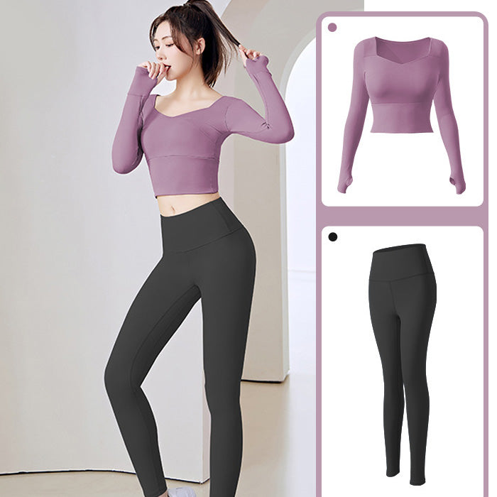 ヨガウェア トップス レディース シームレス おしゃれ スポーツ ハイ ウエスト ヒップ リフト フィットネス