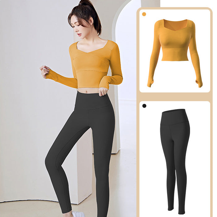 ヨガウェア トップス レディース シームレス おしゃれ スポーツ ハイ ウエスト ヒップ リフト フィットネス