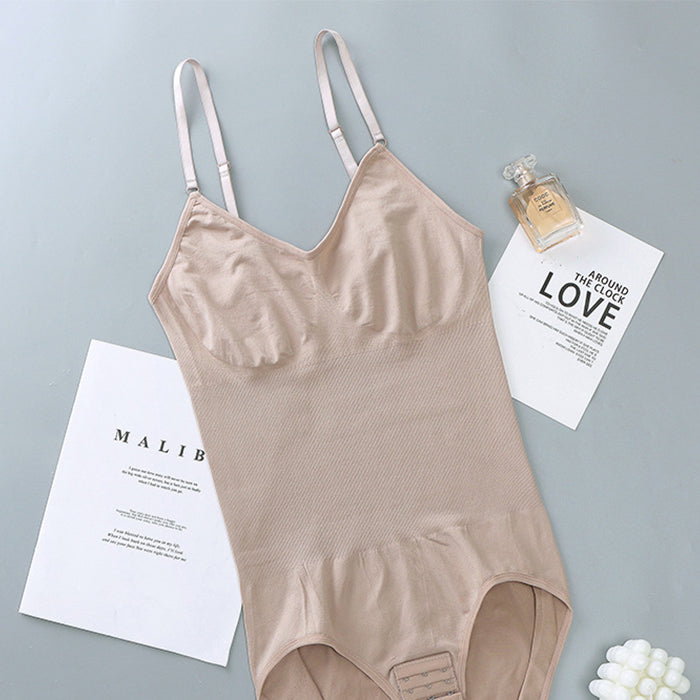 ボディスーツレディース 女性用 補正下着 バットリフト シームレス コルセット 無地 サスペンダー お腹コントロール ボディシェイプ