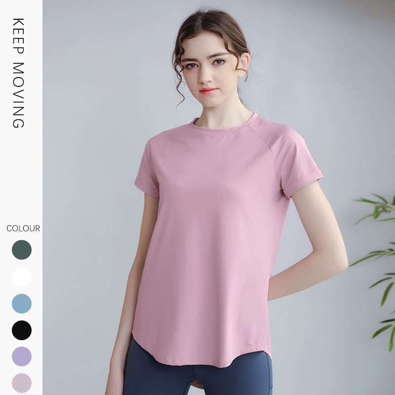 ヨガウェア トップス 半袖 ゆったり ランニング Tシャツ バックオープン ヨガトップス フィットネスウェア ヨガウェア ピラティス