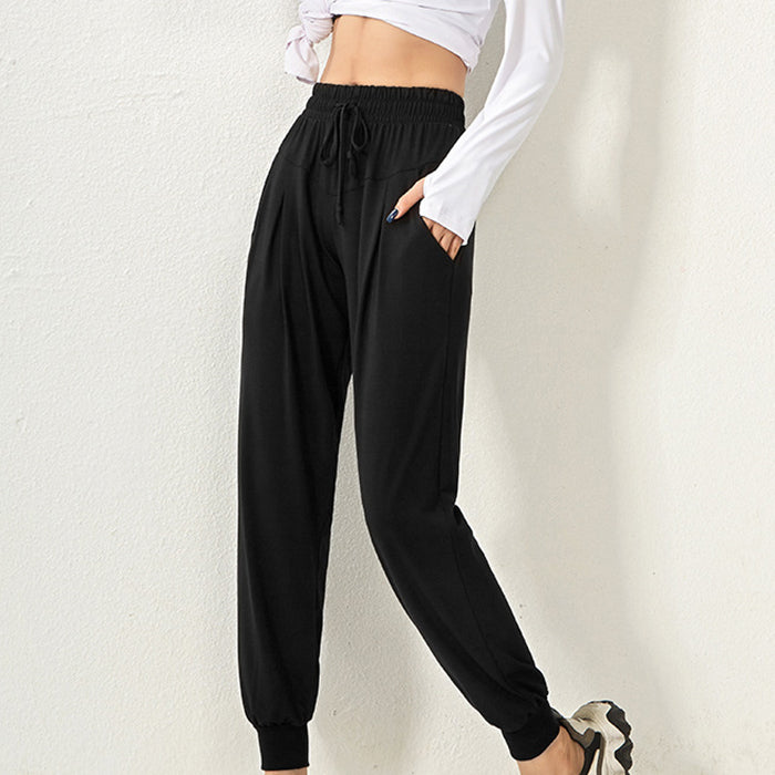 スポーツパンツ ボトムス ヨガ フィットネスズボン ゆったり ランニング 速乾性 ハイウエスト カジュアル ストレッチ ジムウェア スウェットパンツ 部屋着