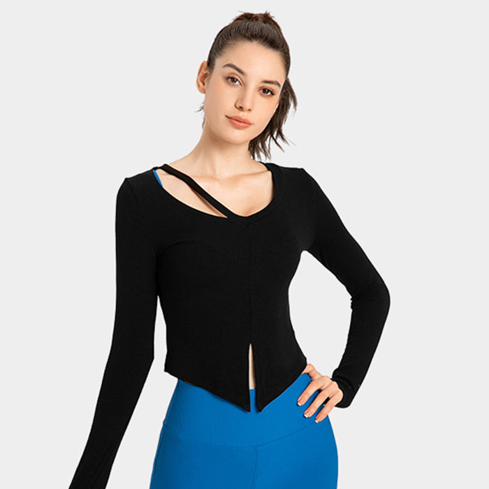 ヨガウェア 長袖 フィットネスウェア ルーズ 薄手 ランニング スポーツウェア ヨガトップス ピラティス ジムウェア トレーニングウェア