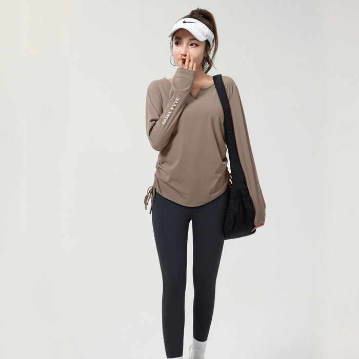 ヨガスーツ 長袖 ズボン レディースフィットネススーツ スポーツフィットネススーツ モーニングランニングスーツ