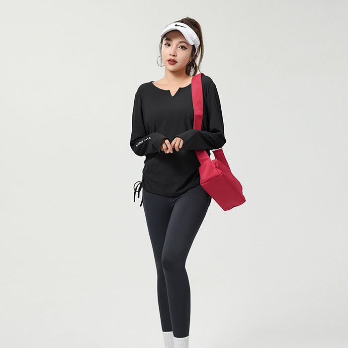 ヨガスーツ 長袖 ズボン レディースフィットネススーツ スポーツフィットネススーツ モーニングランニングスーツ