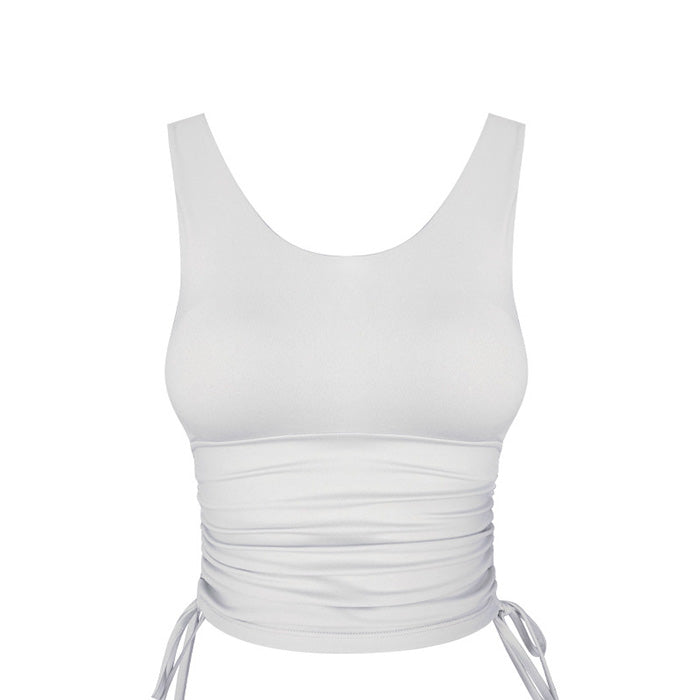 スポーツインナー タンクトップ ヨガトップス スポーツ下着 カップ付き ランニング スポーツ フィットネス ピラティス ジムウェア