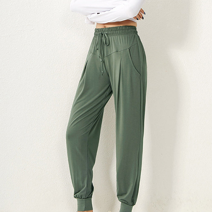 スポーツパンツ ボトムス ヨガ フィットネスズボン ゆったり ランニング 速乾性 ハイウエスト カジュアル ストレッチ ジムウェア スウェットパンツ 部屋着