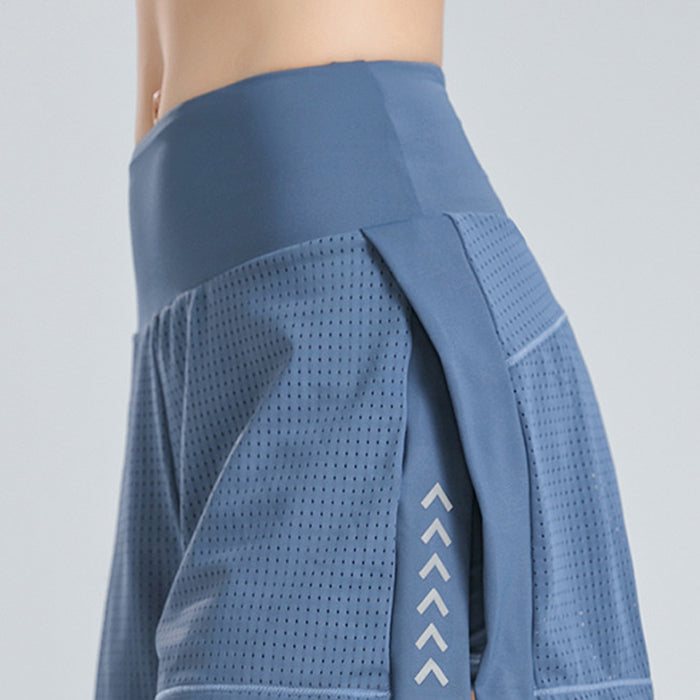 ショートパンツ フィットネス ハイウエスト スポーツパンツ インナーパンツ ジム ランニング ヨガ 通気性 ウォーキング ルーズ サイドポケット