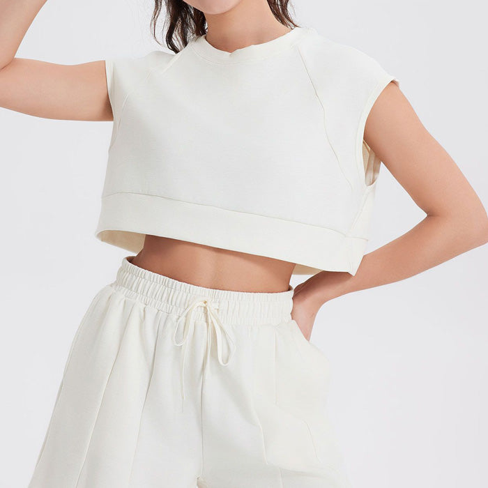 ヨガウェア ツーピース スポーツスーツ 半袖 ショートパンツ ブラウス ランニング カジュアル ショートパンツ おしゃれ レディース スタイル