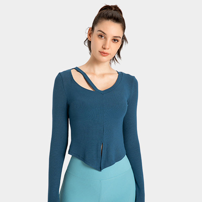 ヨガウェア 長袖 フィットネスウェア ルーズ 薄手 ランニング スポーツウェア ヨガトップス ピラティス ジムウェア トレーニングウェア