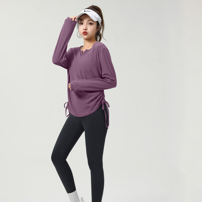 ヨガスーツ 長袖 ズボン レディースフィットネススーツ スポーツフィットネススーツ モーニングランニングスーツ