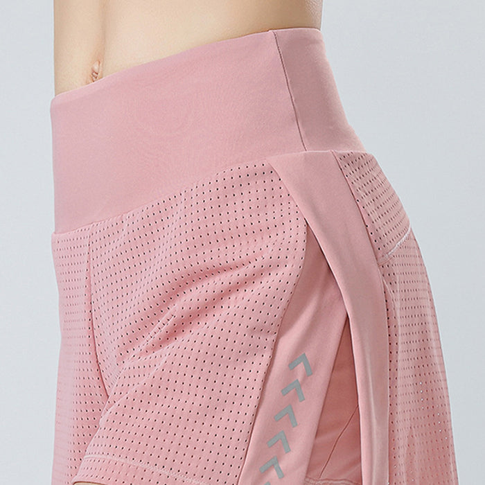 ショートパンツ フィットネス ハイウエスト スポーツパンツ インナーパンツ ジム ランニング ヨガ 通気性 ウォーキング ルーズ サイドポケット