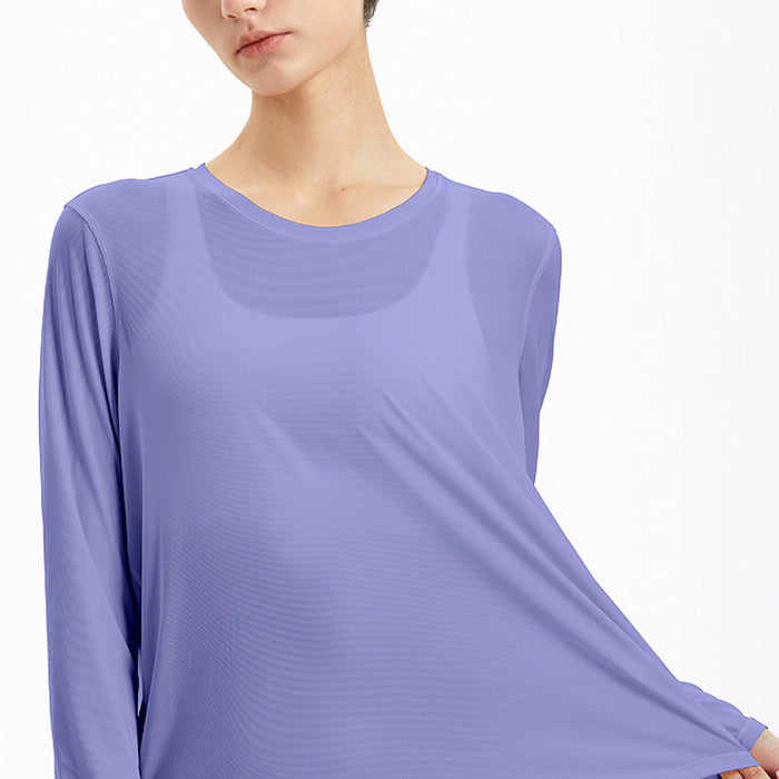 スポーツTシャツ 長袖 ヨガウェア 軽量 ゆったり 通気性 速乾性 ランニング トレーニング 薄手 フィットネストップス ヨガ ピラティス ジム 美背中