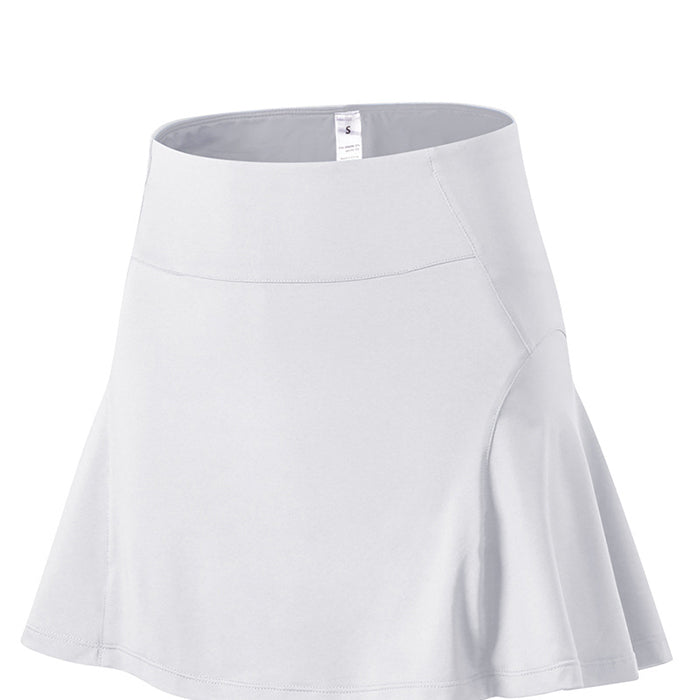 レディース スポーツスカート ポケット付き シンプル 8カラー テニス ゴルフ 練習着 レディースウェア