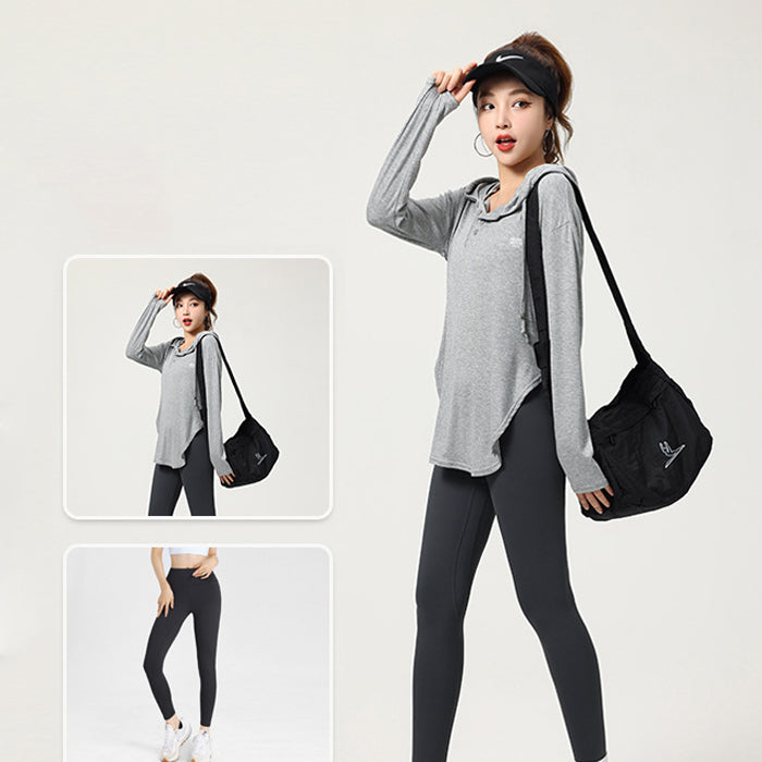 新品 スポーツウェア セット 2点セット 上下セット フィットネスウェア 速乾 ヨガ ピラティス スポーツ フィットネス ランニングウェア トレーニング ジム エクササイズ ダンス ウォーキング