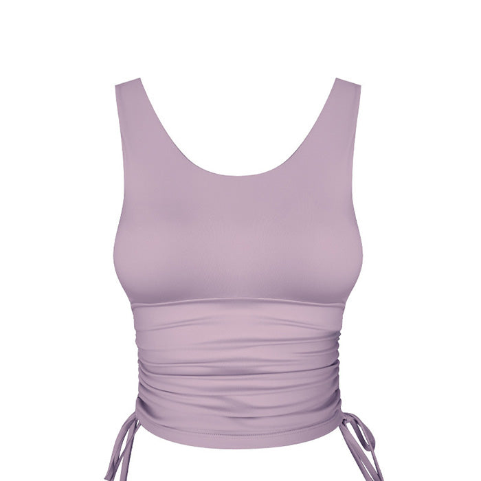 スポーツインナー タンクトップ ヨガトップス スポーツ下着 カップ付き ランニング スポーツ フィットネス ピラティス ジムウェア