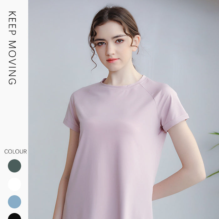 ヨガウェア トップス 半袖 ゆったり ランニング Tシャツ バックオープン ヨガトップス フィットネスウェア ヨガウェア ピラティス