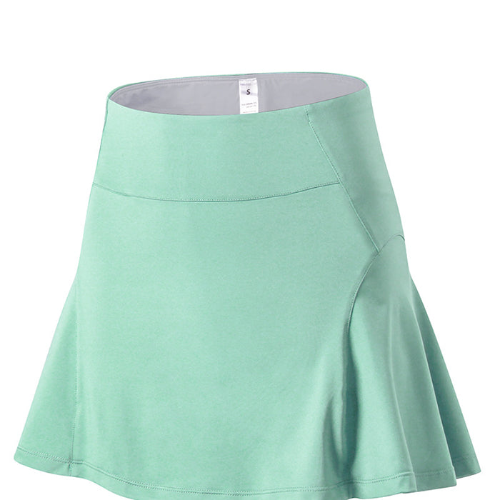 レディース スポーツスカート ポケット付き シンプル 8カラー テニス ゴルフ 練習着 レディースウェア