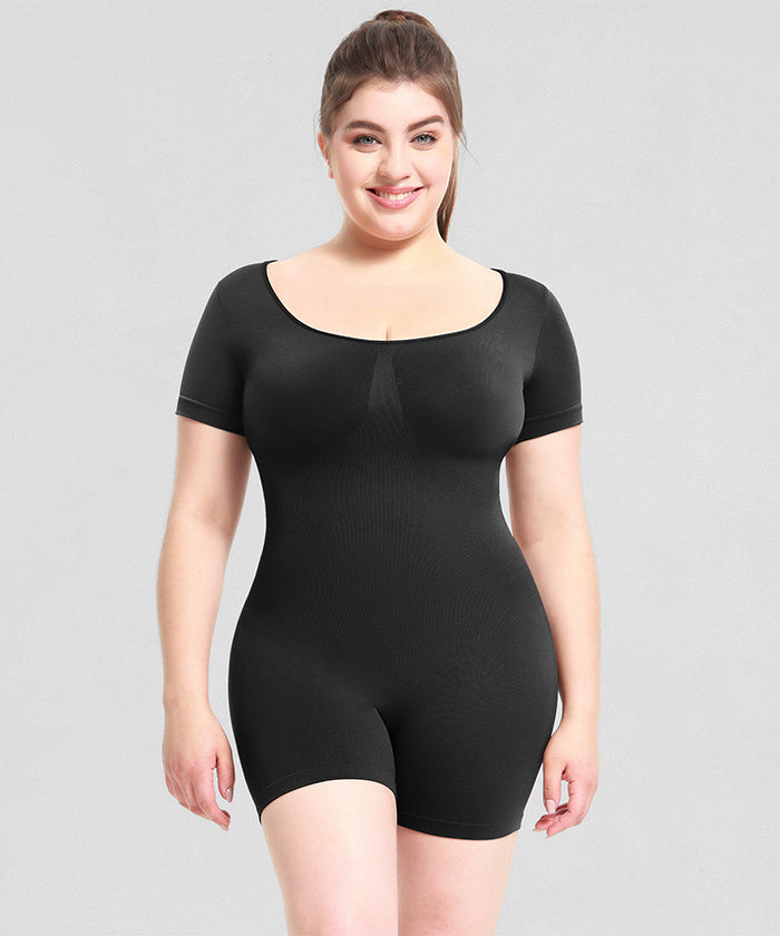 ボディボード ボディスーツ リブボートネックボディスーツ