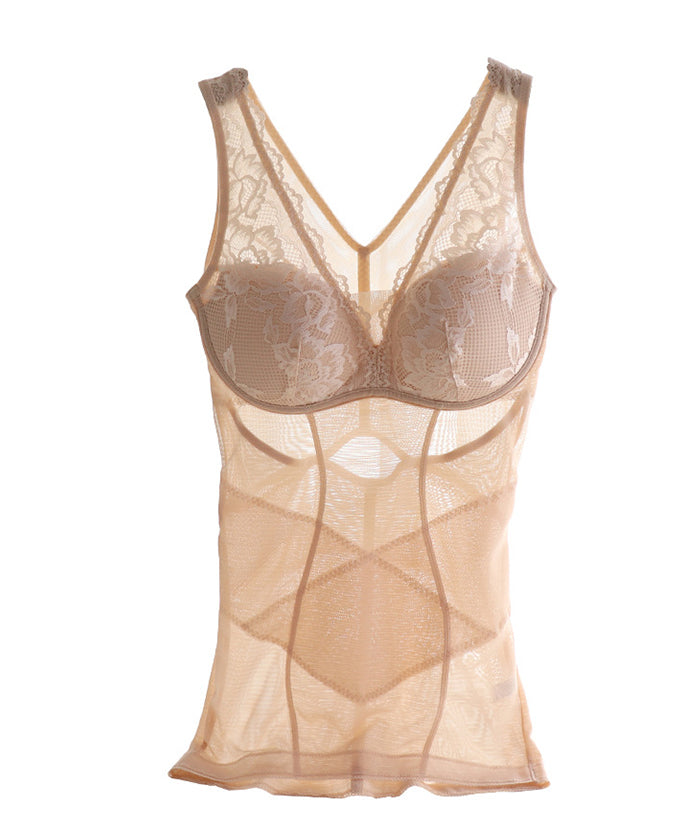 補正下着 ボディスーツレディース 50代 40代 30代 20代 メッシュ 補正 下着 レース ワイヤーフリー ブラなし ベスト カップ付き インナー ボディスーツ