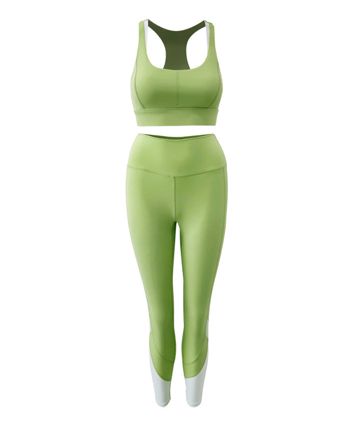 ヨガセット ヨガレギンス ハイウエスト ヒップリフト フィットネス スリムフィット スポーツブラ ヨガ服 ピラティス ホットヨガ トレーニング ジムウェア