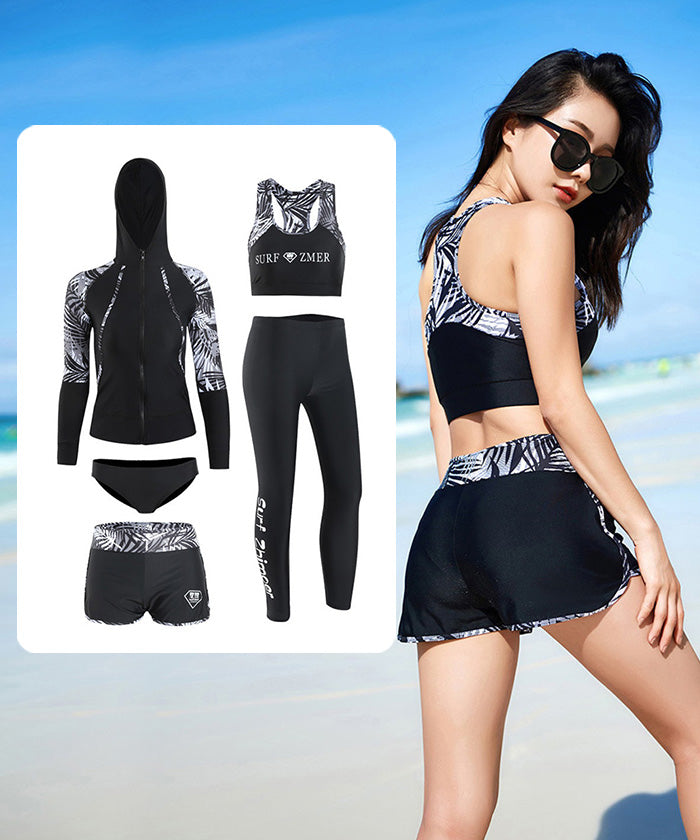 プラスサイズの水着カップルスーツ黒のファッション男性女性ダイビングビーチ